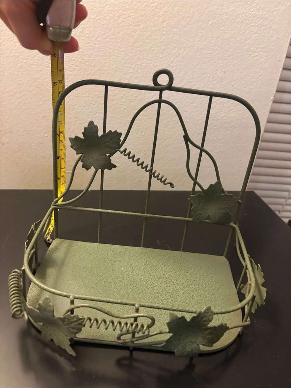 Vintage Wire Vine and Leaf shelf
